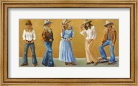 Framed Western Cowgirls