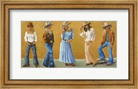 Framed Western Cowgirls