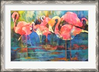 Framed Flirty Flamingos