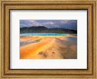 Framed Grand Prismatic Geyser, Yellowstone National Park, Wyoming