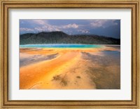 Framed Grand Prismatic Geyser, Yellowstone National Park, Wyoming