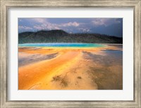 Framed Grand Prismatic Geyser, Yellowstone National Park, Wyoming