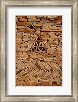 Framed Mauritania, Adrar, Chinguetti, Stone pattern