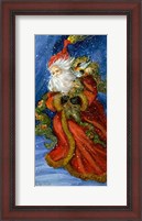 Framed Old World Santa