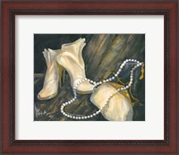 Framed Shoes and Necklace