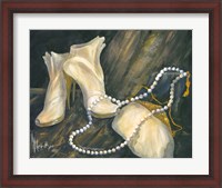Framed Shoes and Necklace