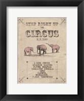 Framed Vintage Circus I