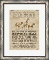 Framed Vintage Circus III