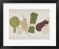 Contour Fruits & Veggies II Framed Print