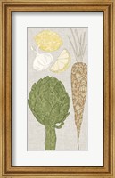 Framed Contour Fruits & Veggies VI