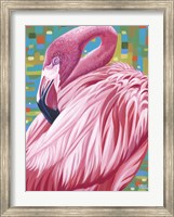 Framed Fabulous Flamingos II