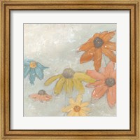 Framed Floral Fresco I