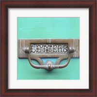 Framed Rustic Turquoise Details III