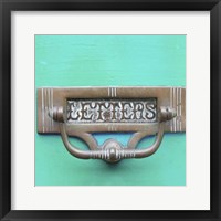 Rustic Turquoise Details III Framed Print