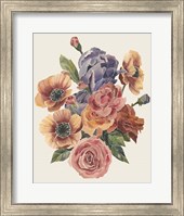 Framed Stained Glass Posy I