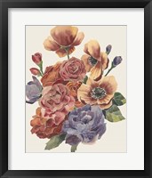 Stained Glass Posy II Framed Print