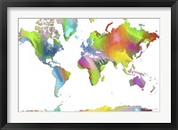 World Map 2 Framed Print