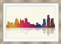 Framed Boston Massachusetts Skyline 1