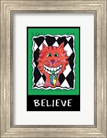 Framed Believe Cat