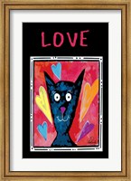 Framed Love Cat