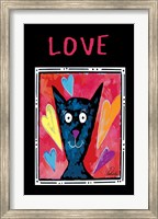 Framed Love Cat