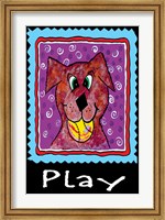Framed Play Dog