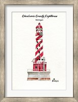 Framed Charlevoix County Lighthouse, MI