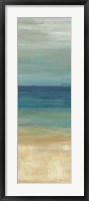 Navy Blue Horizons Panel II Framed Print