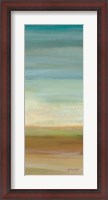 Framed Turquoise Horizons Panel I