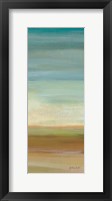 Turquoise Horizons Panel I Framed Print