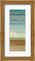 Framed Turquoise Horizons Panel II