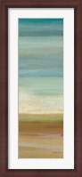Framed Turquoise Horizons Panel I