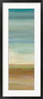 Turquoise Horizons Panel I Framed Print