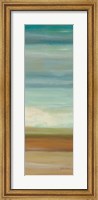 Framed Turquoise Horizons Panel II
