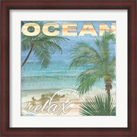 Framed Beach Palm II