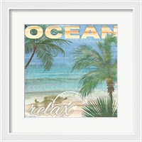 Framed Beach Palm II