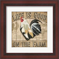 Framed Country Rooster II