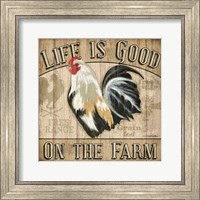 Framed Country Rooster II