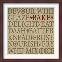 Framed Chef's Words I