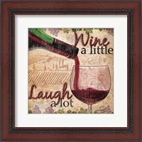 Framed Wine With Friends I