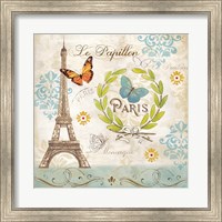 Framed Le Papillon Paris I