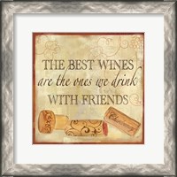 Framed Wine Cork Sentiment II