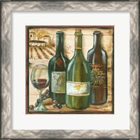 Framed Wooden Wine Square II