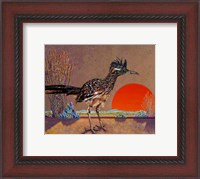 Framed Roadrunner in the Evening