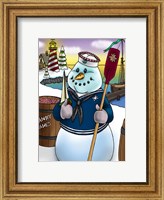 Framed Snowman