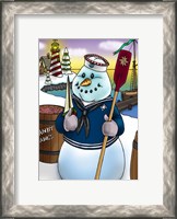 Framed Snowman