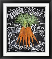 Framed Chalkboard Carrots