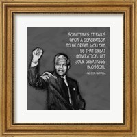 Framed Greatness - Nelson Mandela Quote