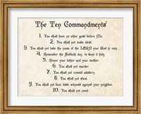 Framed Ten Commandments