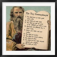 Framed Tablets of the Ten Commandments